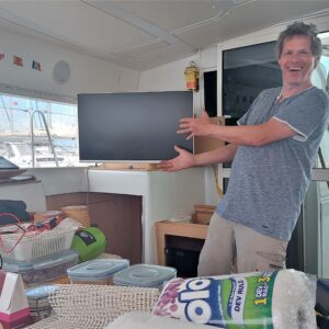 Fernseher an Bord