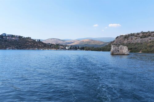 5. Reise - Segelrevier Türkische Ägäis - Rundreise durch die Güllük - Bucht vom 29.07. - 11.08.2022 38 Iasos Ausfahrt