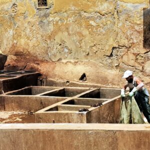 BLOG Weltumsegelung 269 Marokko: Die Chouara - Gerberei und Färberei in Fes: Handarbeit wie im Mittelalter