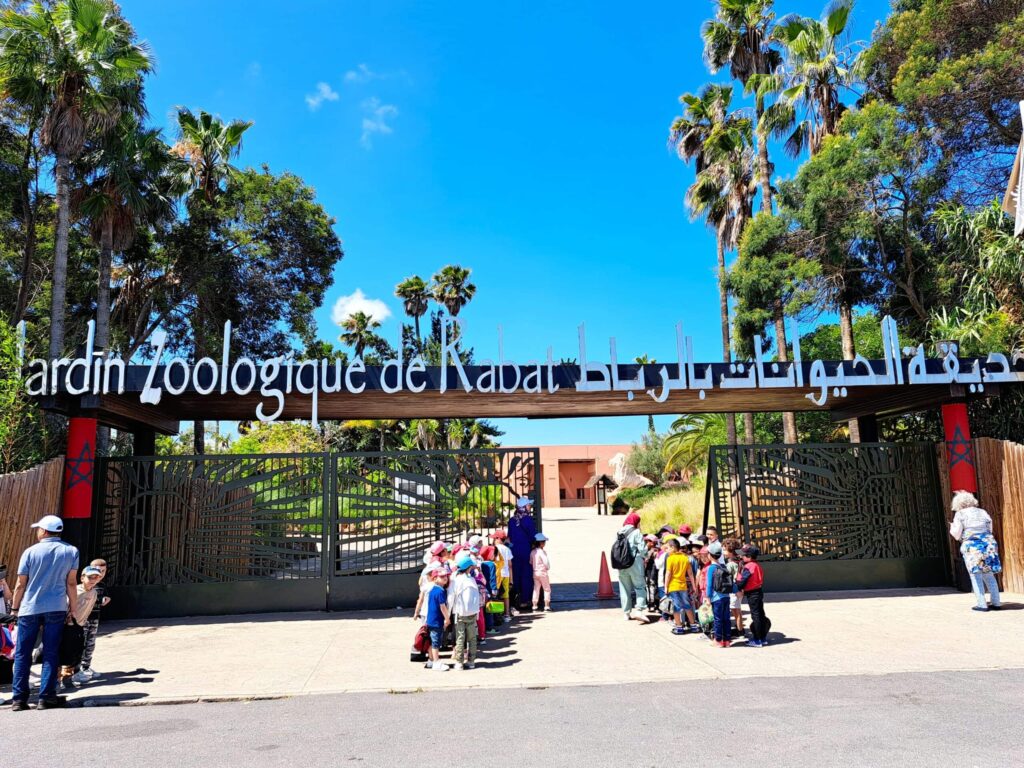 Marokko: Ene Besuch im Zoo... 2 Der Eingang des Zoo in Rabat - Marokko
