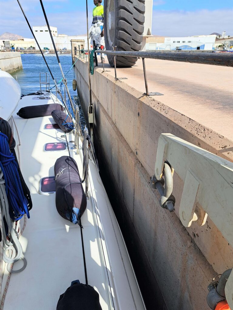 Bilddokumentation: Katamaran Joline auf dem Trockendock - Vorbereitung auf die große Überfahrt in die Karibik 7 20230726 103250