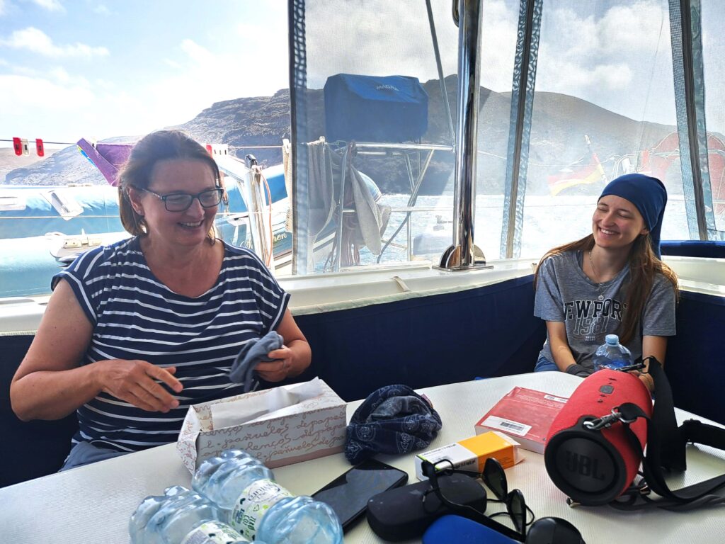 Hochseesegeln für Newcomer 13 Andrea und Anna an Bord