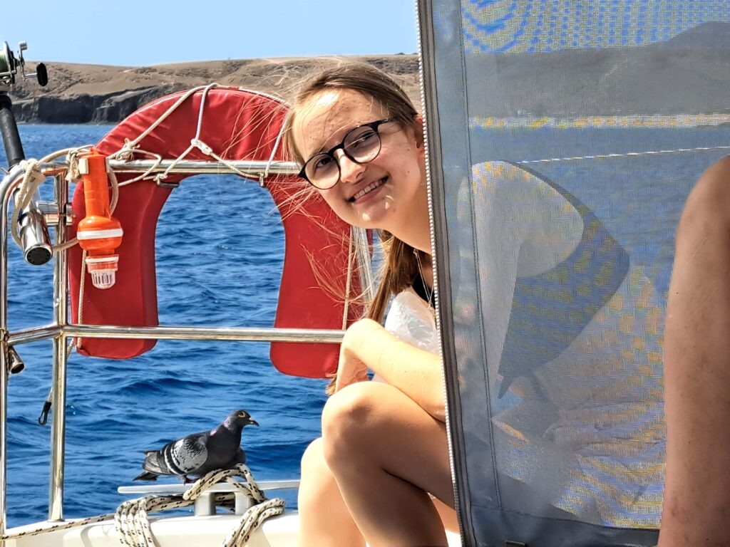 Hochseesegeln für Newcomer 11 Anna mit Taube