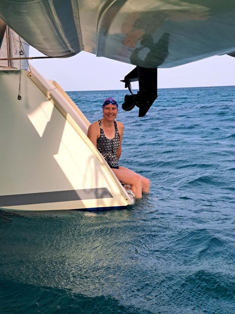 Gastbeitrag - Sabine und wie sie die Reise erlebte... 7 Schwimmerin Sabine