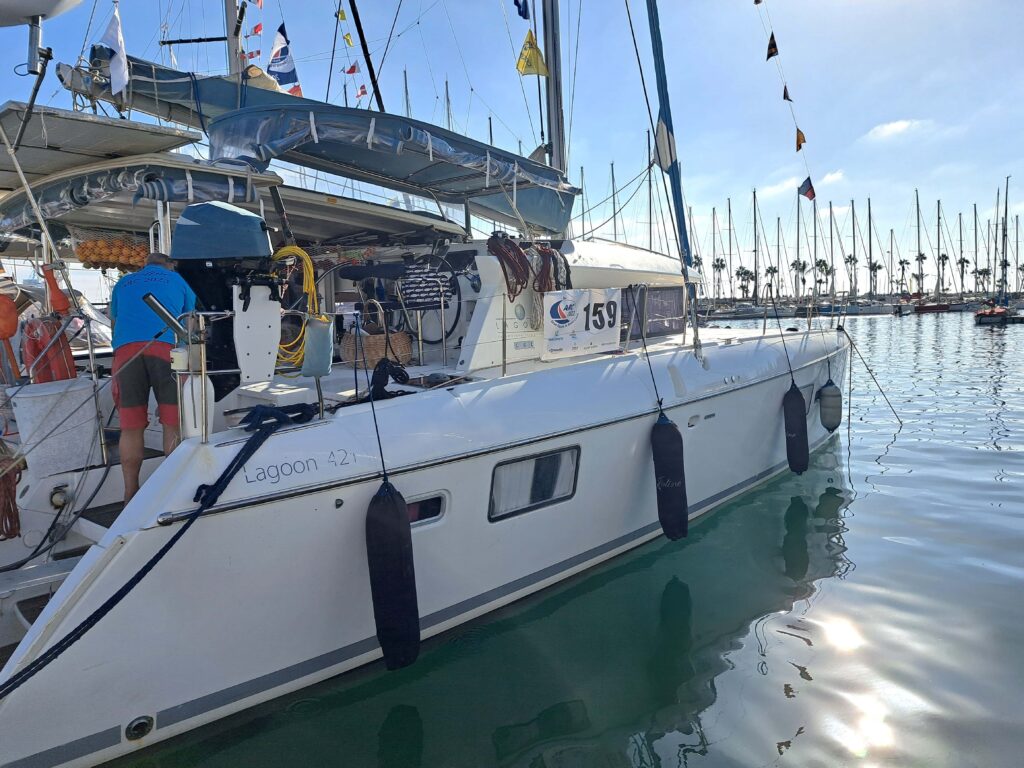 ARC 2023 Tagebuch - Tag 14 - 1. Tag auf See 2 Joline mit Startnummer 159 1