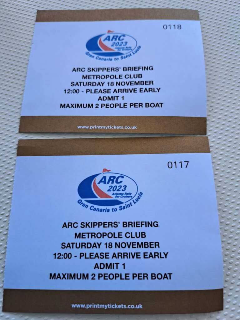 ARC 2023 Tagebuch - Tag 13 3 Skipperbriefing