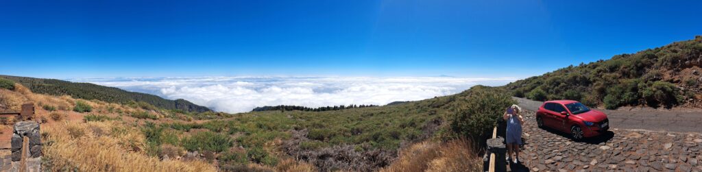 Kanareninsel La Palma - Roque de Los Muchachos - Vom Meer hinauf bis über die Wolken... eine Fotodokumentation 2 Panoramafoto