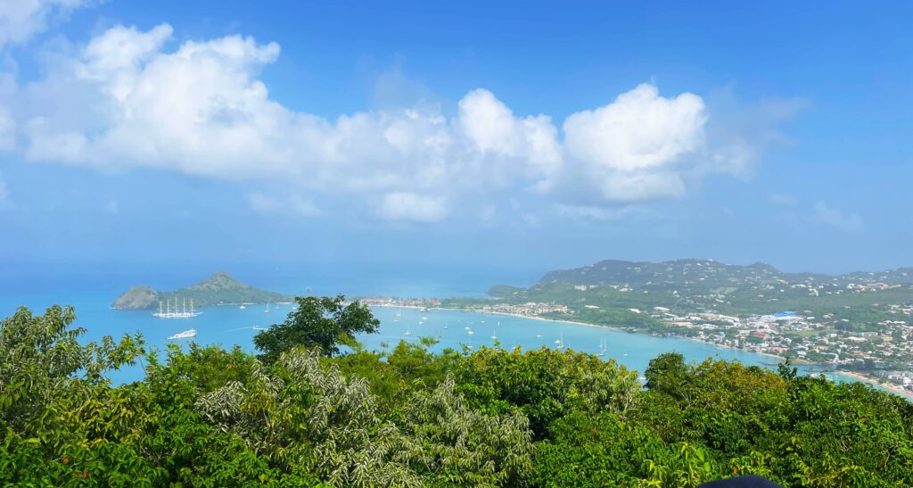 Karibikinsel St. Lucia - Rodney Bay und der Mount Pimard 9 Blick in die Rodney Bay