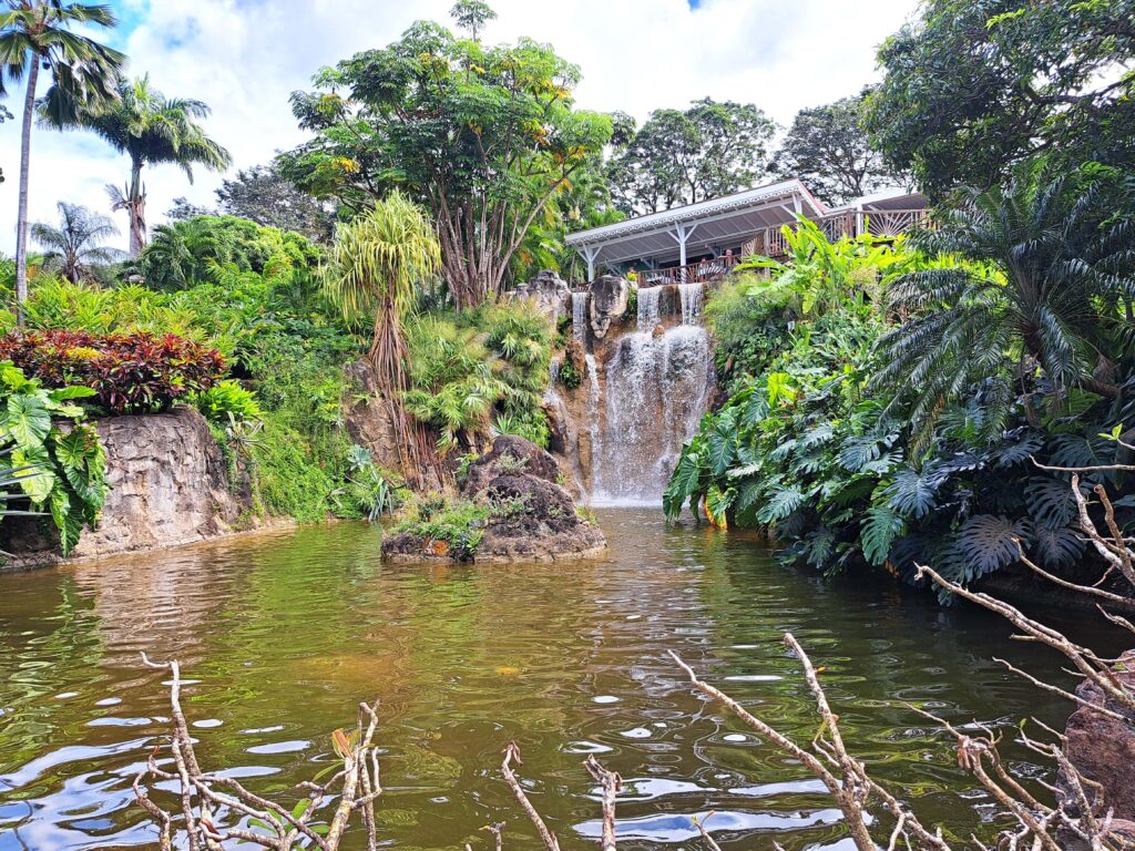 Botanische Garten Deshaies von Guadeloupe 5 Wasserfall