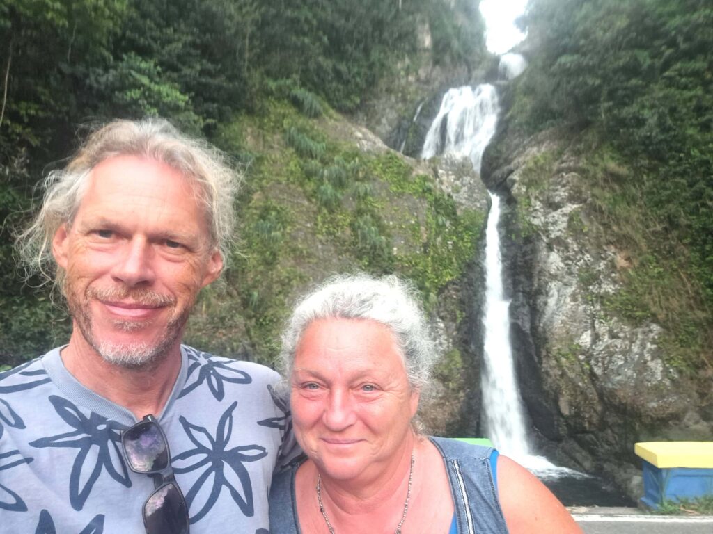 Impressionen einer Landtour in Puerto Rico 27 Selfie Wasserfall