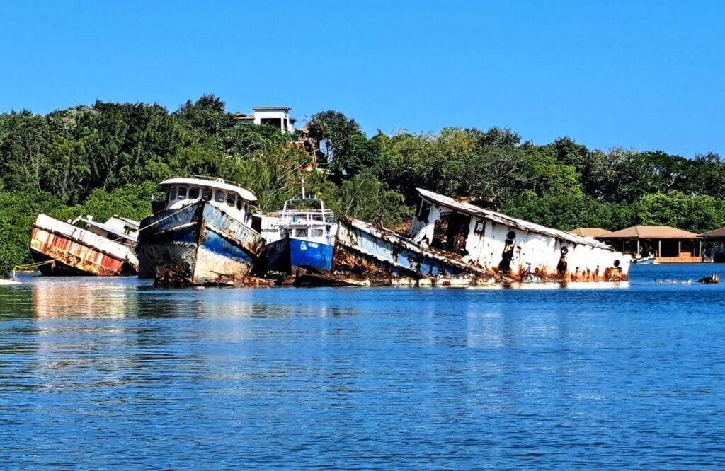 Die Bay Islands von Honduras - Guanaja 11 Schiffsfriedhof