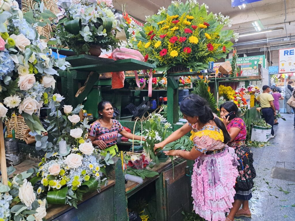 Karibik - Tagebuch - Band II - Nr. 42 11 Blumenstand Mercado Central