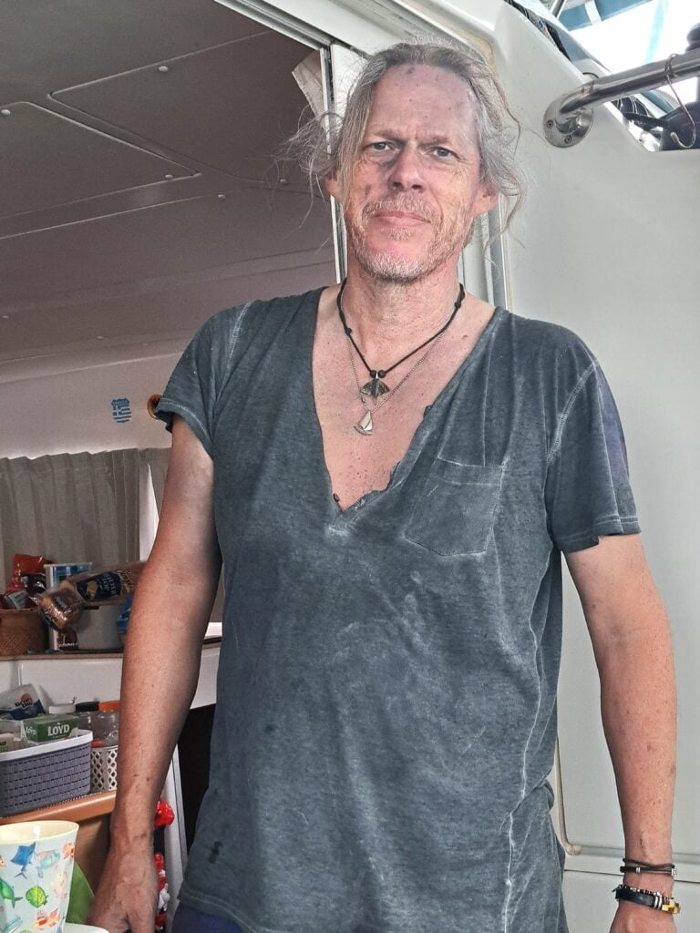 Bernd bei Unterwasserarbeiten