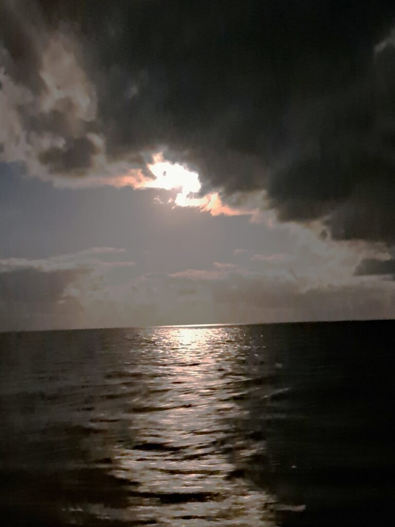 Nacht auf dem Meer Fahrt Dom Rep Turks